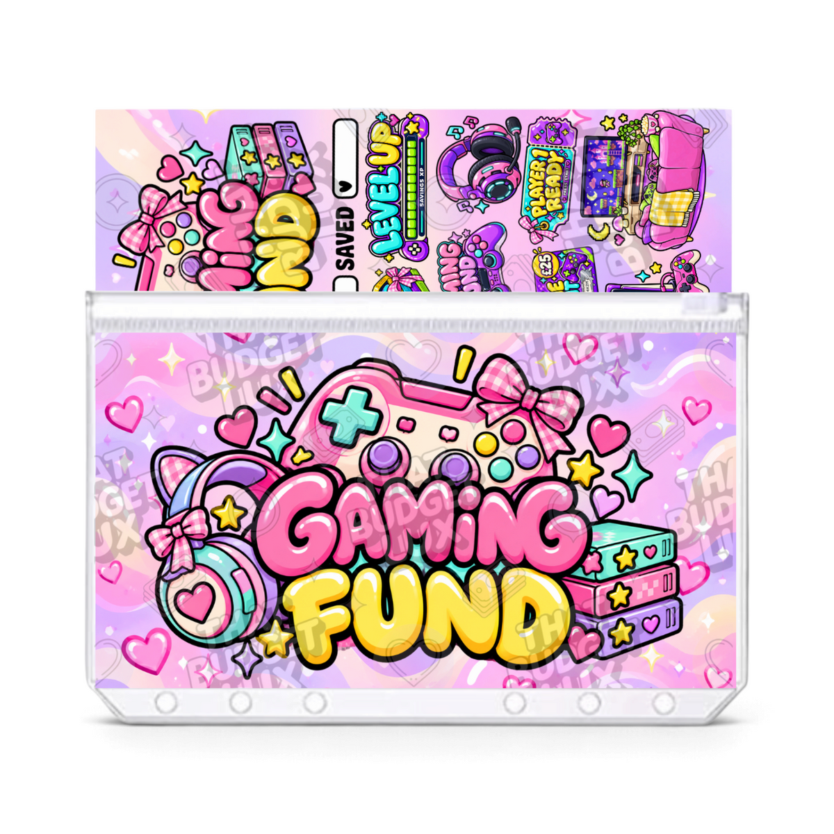 Gaming Savings Challenge | A6 Tracker, Cash Envelope & Insert Set