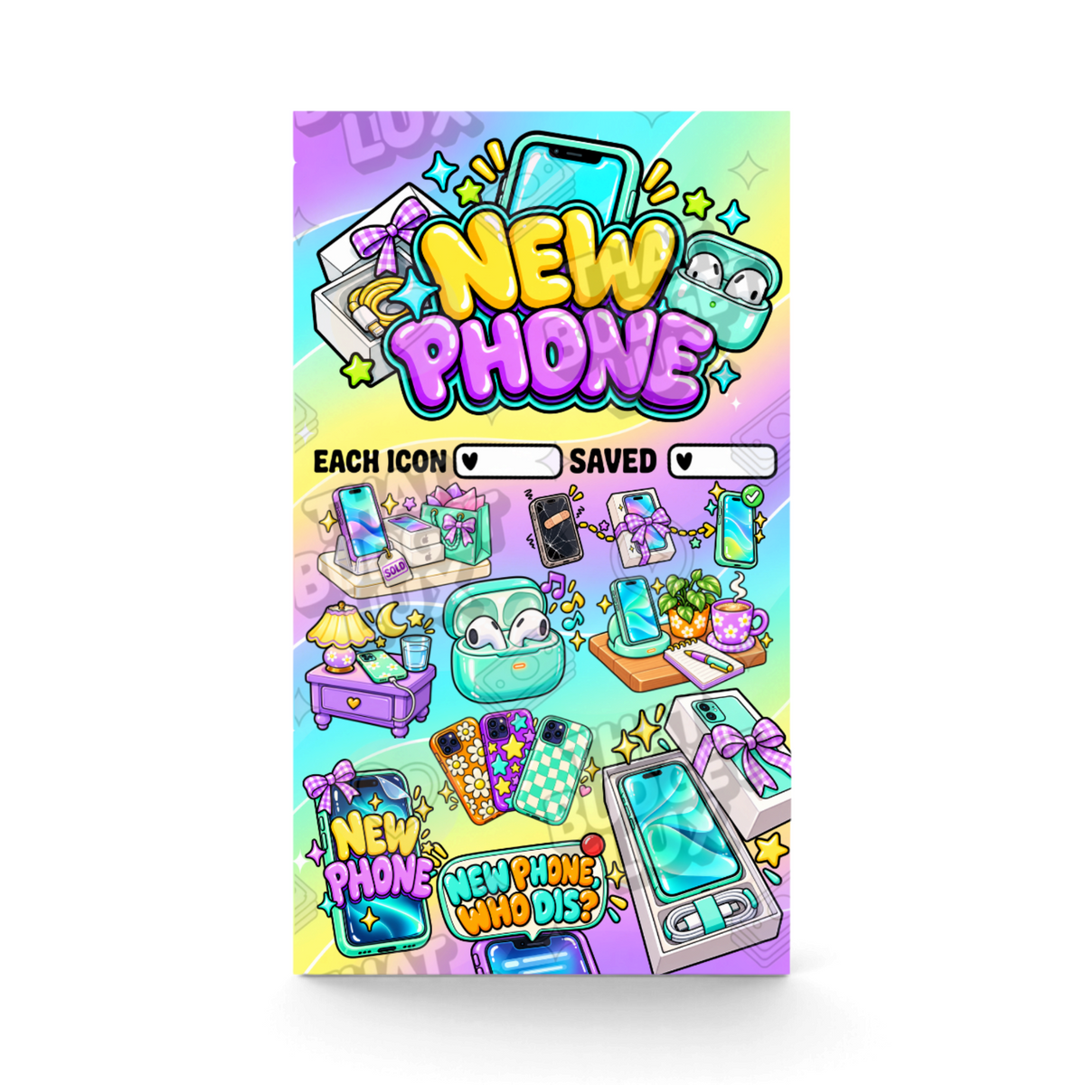 New Phone Savings Challenge | A6 Tracker, Cash Envelope & Insert Set