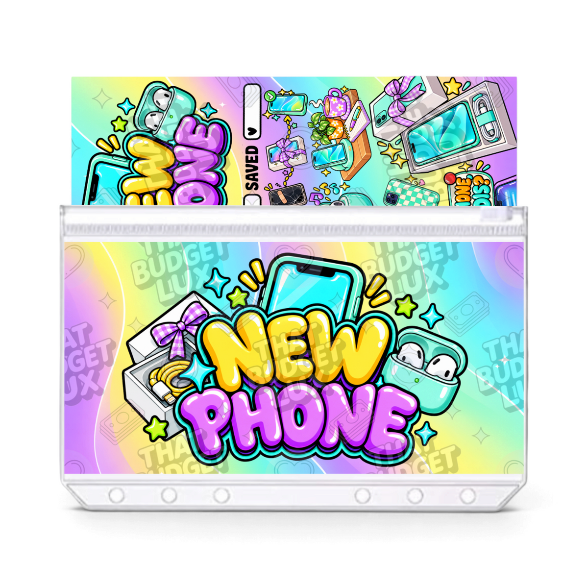 New Phone Savings Challenge | A6 Tracker, Cash Envelope & Insert Set