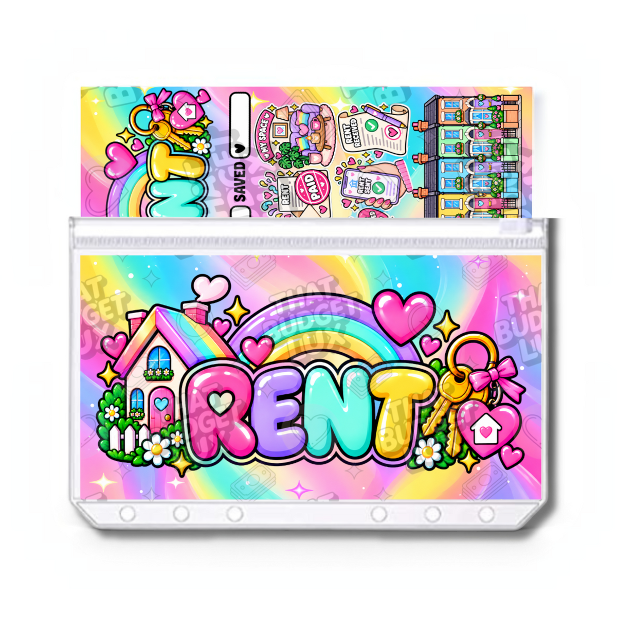 Rent Savings Challenge | A6 Tracker, Cash Envelope & Insert Set