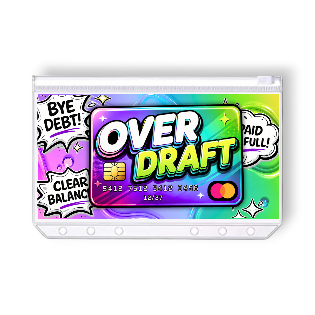 Overdraft Savings Challenge | A6 Tracker, Cash Envelope & Insert Set