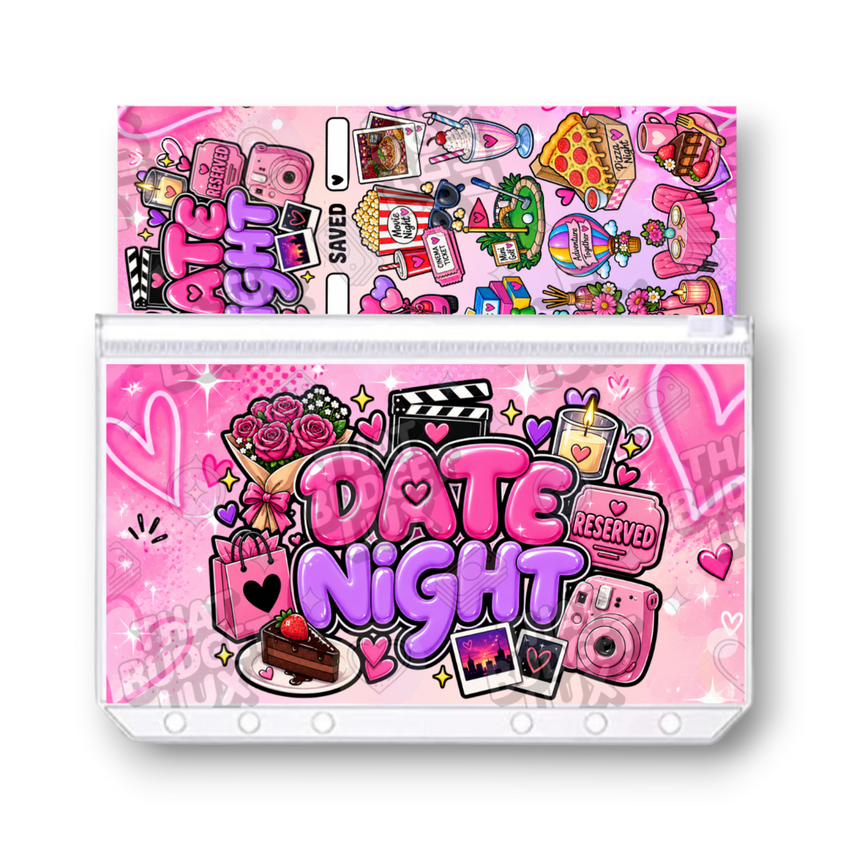 Date Night Savings Challenge | A6 Tracker, Cash Envelope & Insert Set