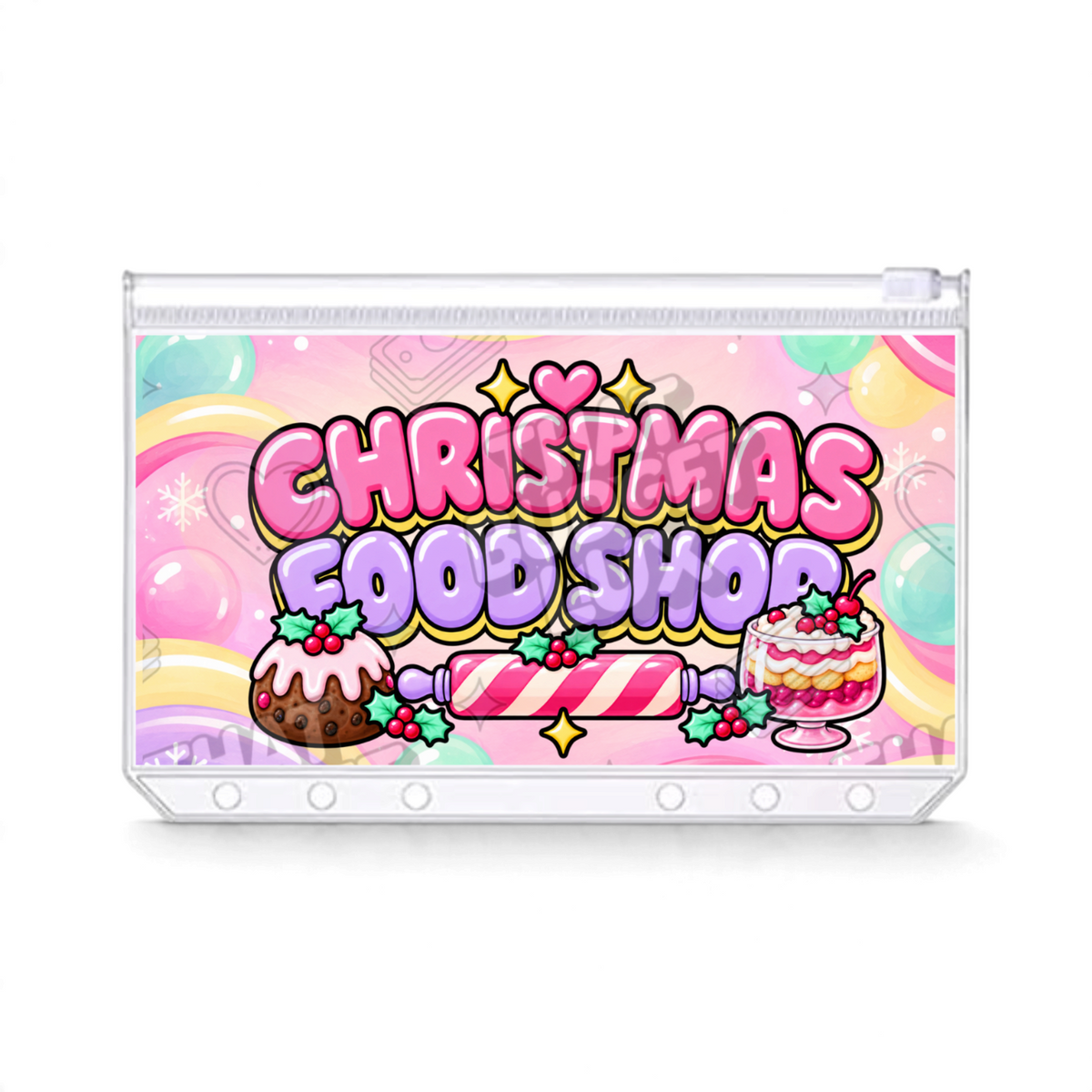 Christmas Food Shop Savings Challenge | A6 Tracker, Cash Envelope & Insert Set