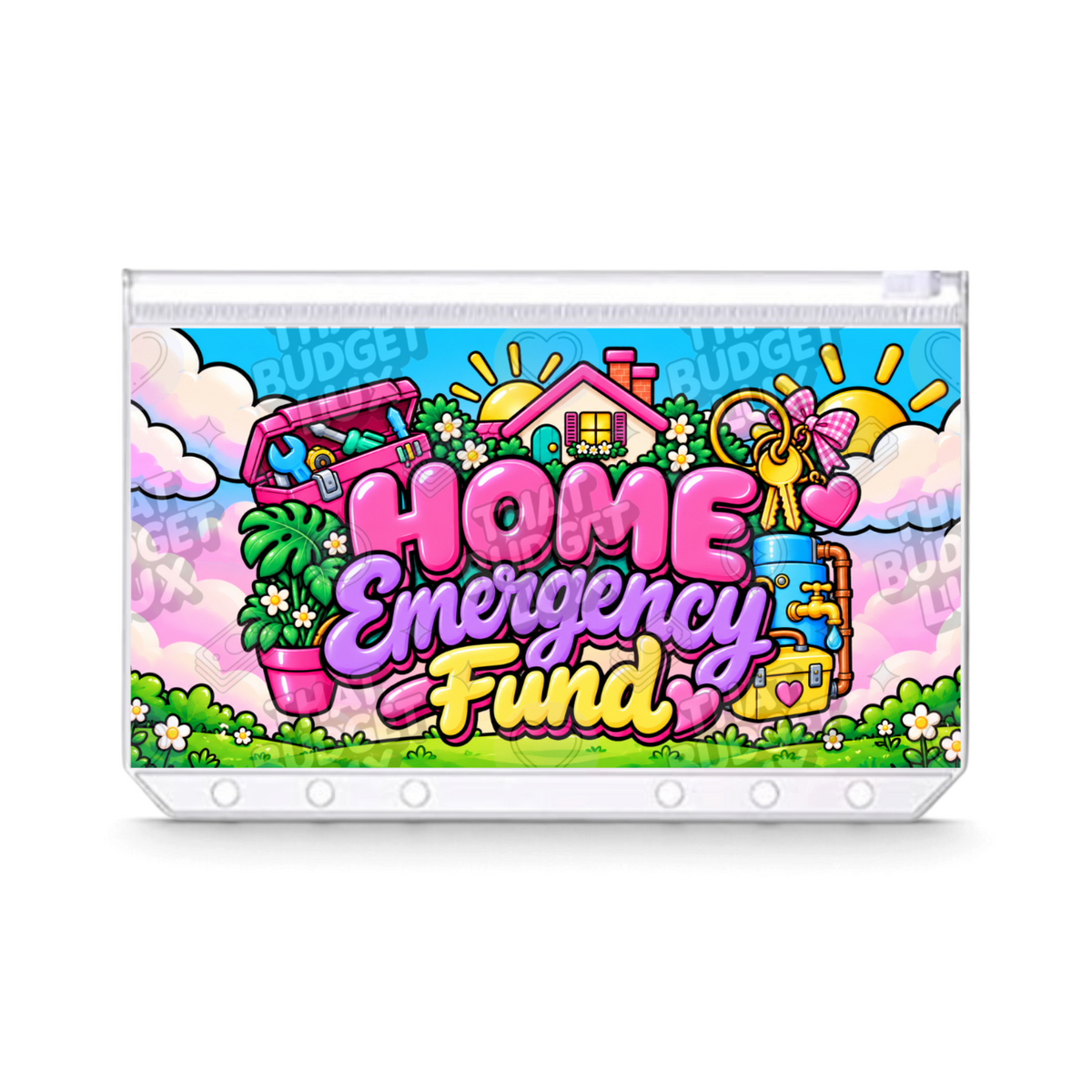 Home Emergency Fund Savings Challenge | A6 Tracker, Cash Envelope & Insert Set