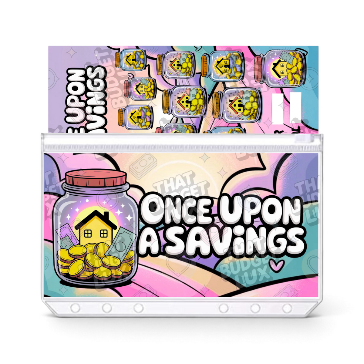 Once Upon a Savings Challenge | A6 Tracker, Cash Envelope & Insert Set