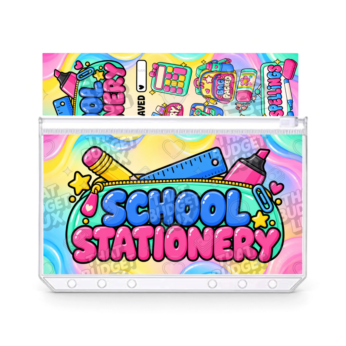 School Stationery Savings Challenge | A6 Tracker, Cash Envelope & Insert Set