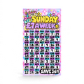 Sunday £7 A Week Savings Challenge | Save £364 | A6 Tracker, Cash Envelope & Insert Set