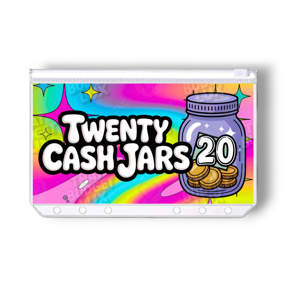 Twenty Cash Jars Savings Challenge | Save 210 | A6 Tracker, Cash Envelope & Insert Set