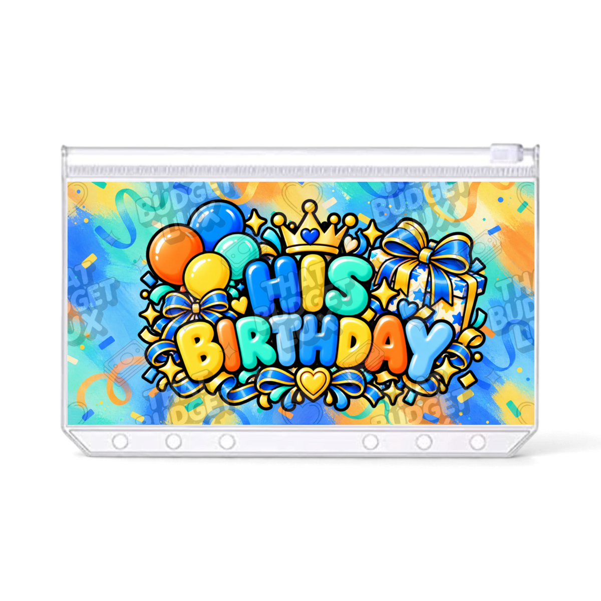His Birthday Savings Challenge | A6 Tracker, Cash Envelope & Insert Set