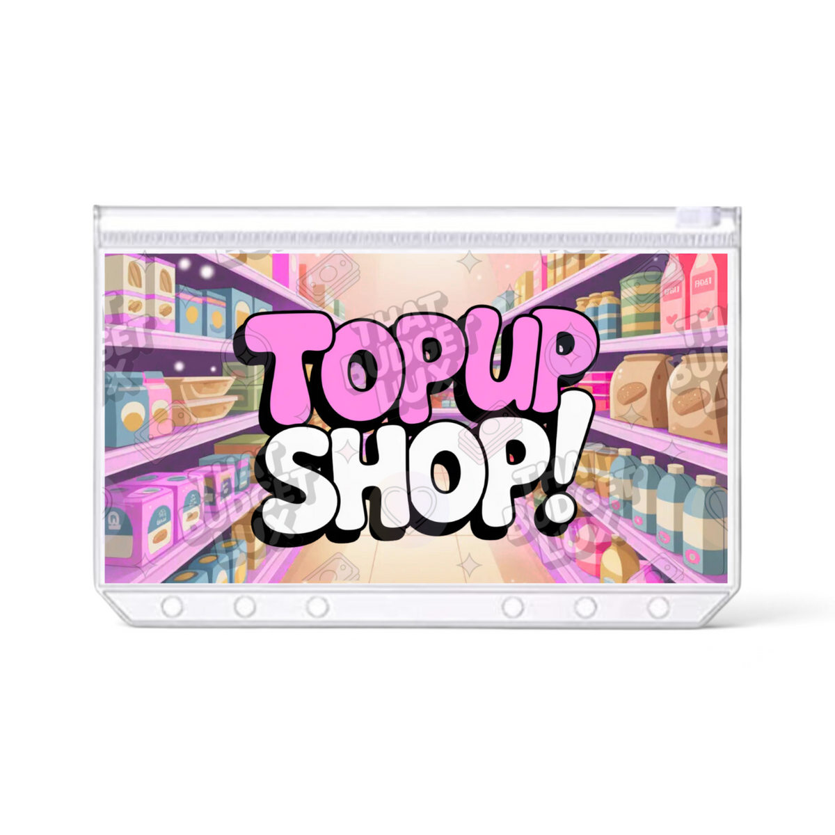Top Up Shop Savings Challenge | A6 Tracker, Cash Envelope & Insert Set