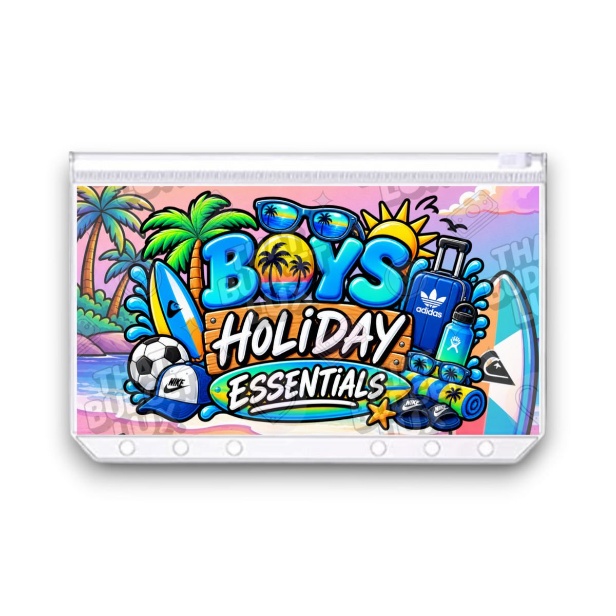 Boys Holiday Essentials Savings Challenge | A6 Tracker, Cash Envelope & Insert Set
