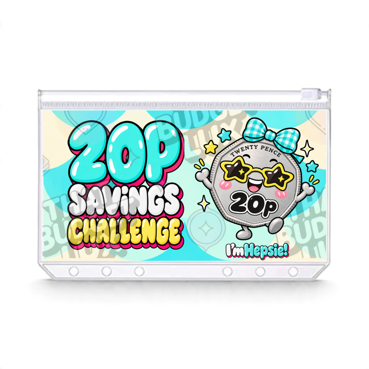 20p Savings Challenge | Save £12.80 | A6 Tracker, Cash Envelope & Insert Set