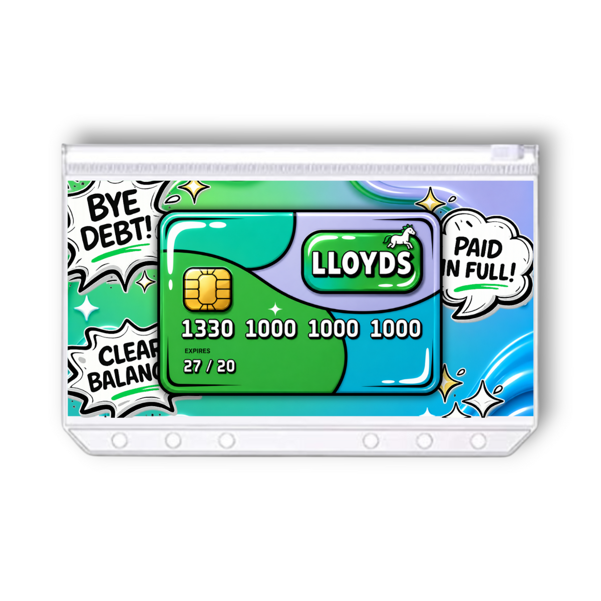Lloyds Credit Card Savings Challenge | A6 Tracker, Cash Envelope & Insert Set