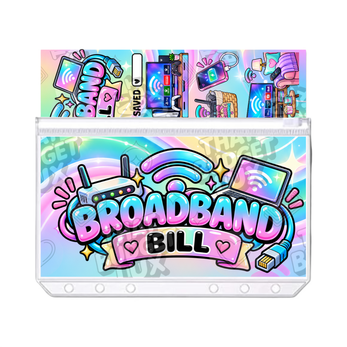 Broadband Bill Savings Challenge | A6 Tracker, Cash Envelope & Insert Set