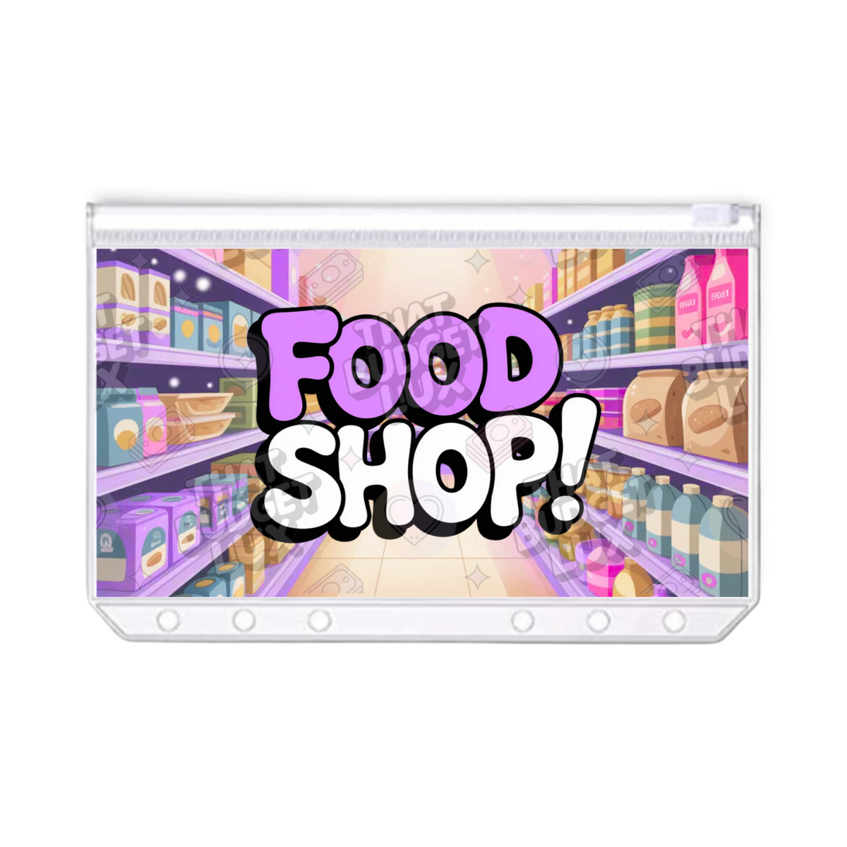 Food Shop Savings Challenge | A6 Tracker, Cash Envelope & Insert Set