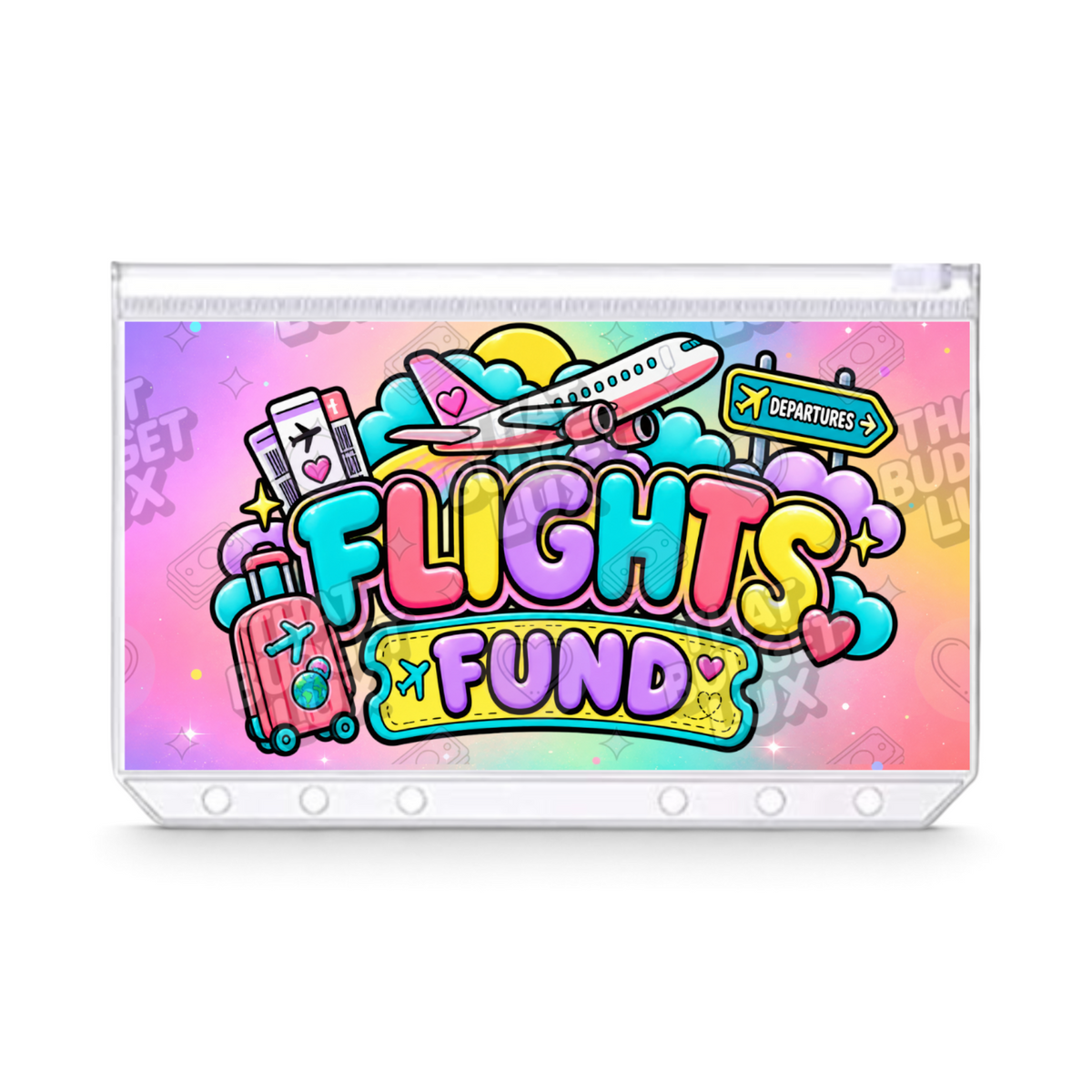 Flights Fund A6 laminated cash envelope