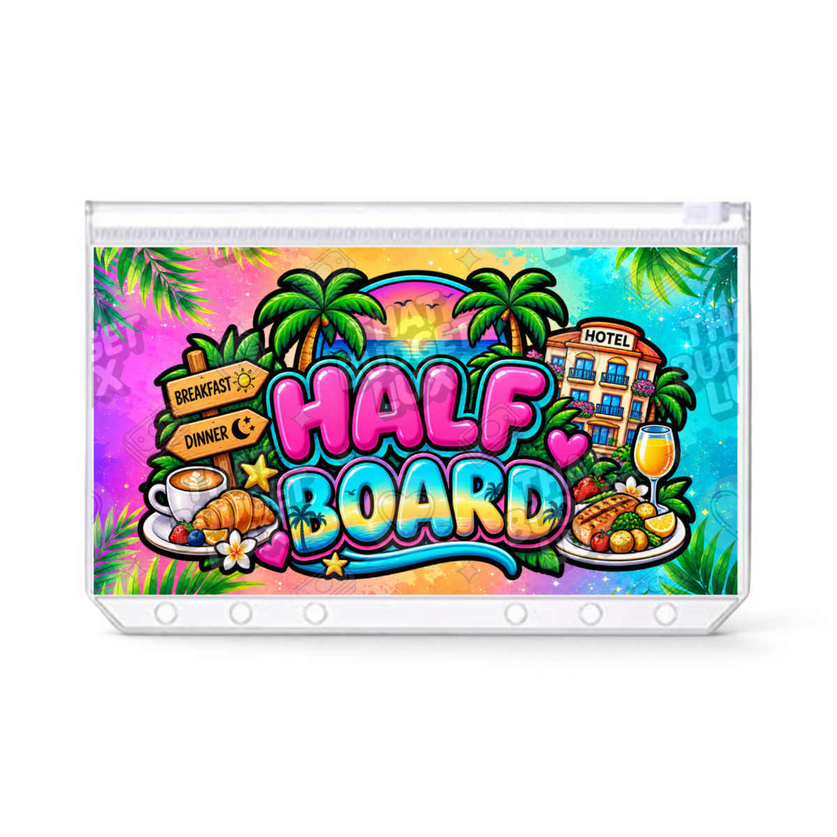 Half Board A6 laminated cash envelope