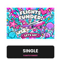 Flights Fully Funded Placeholder | Cash Envelope Wallet Insert