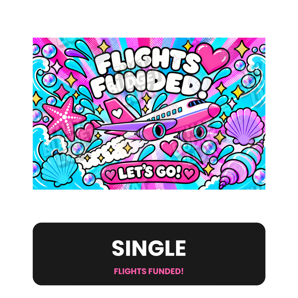 Flights Fully Funded Placeholder | Cash Envelope Wallet Insert
