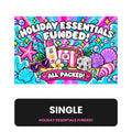 Holiday Essentials Fully Funded Placeholder | Cash Envelope Wallet Insert