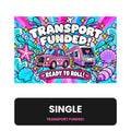 Transport Fully Funded Placeholder | Cash Envelope Wallet Insert