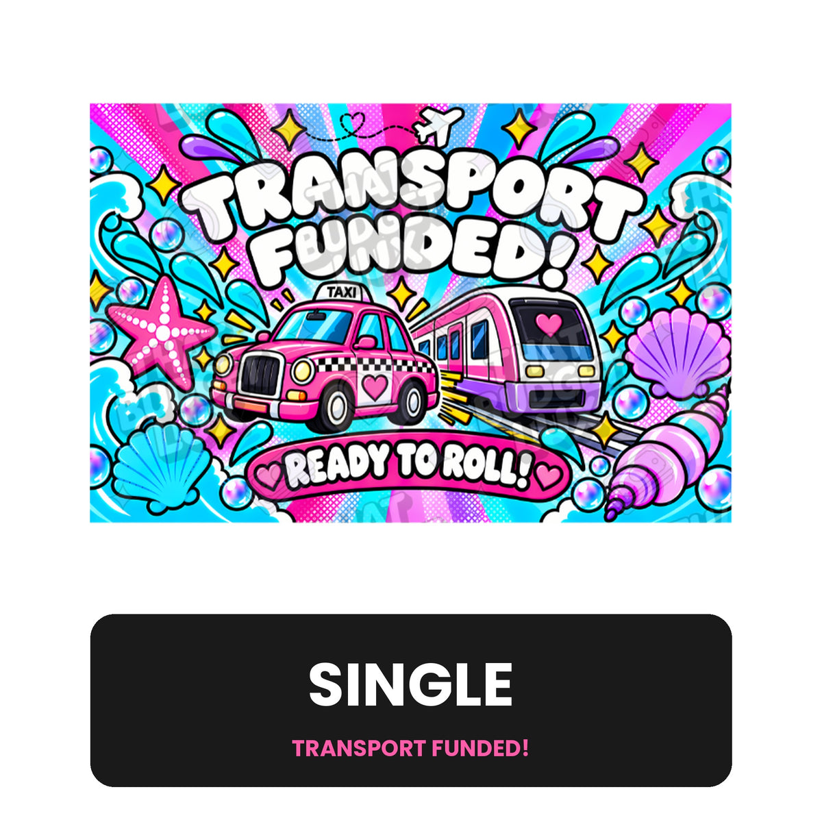 Transport Fully Funded Placeholder | Cash Envelope Wallet Insert