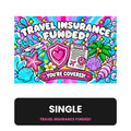 Travel Insurance Fully Funded Placeholder | Cash Envelope Wallet Insert