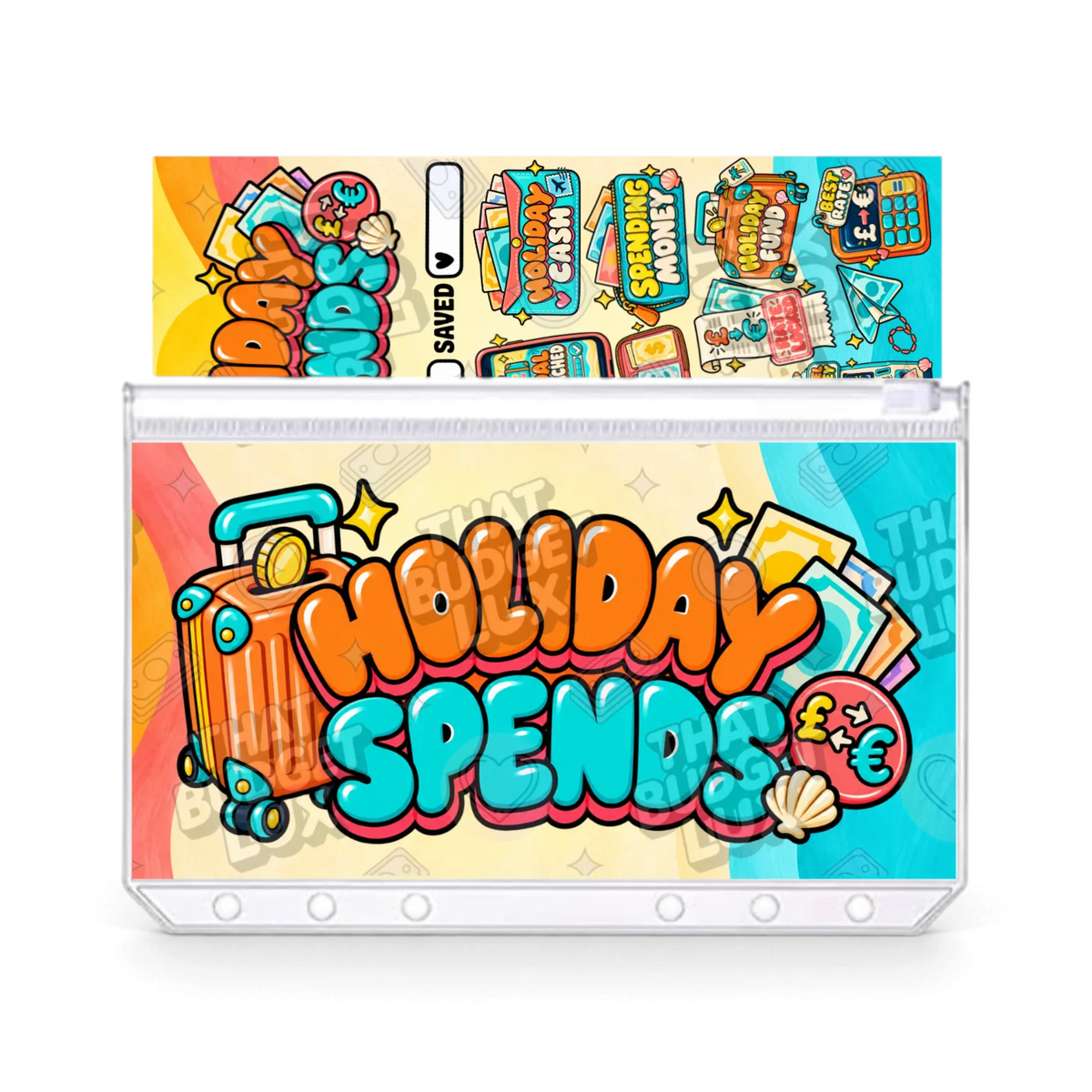 Holiday Spends Savings Challenge | A6 Tracker, Cash Envelope & Insert Set