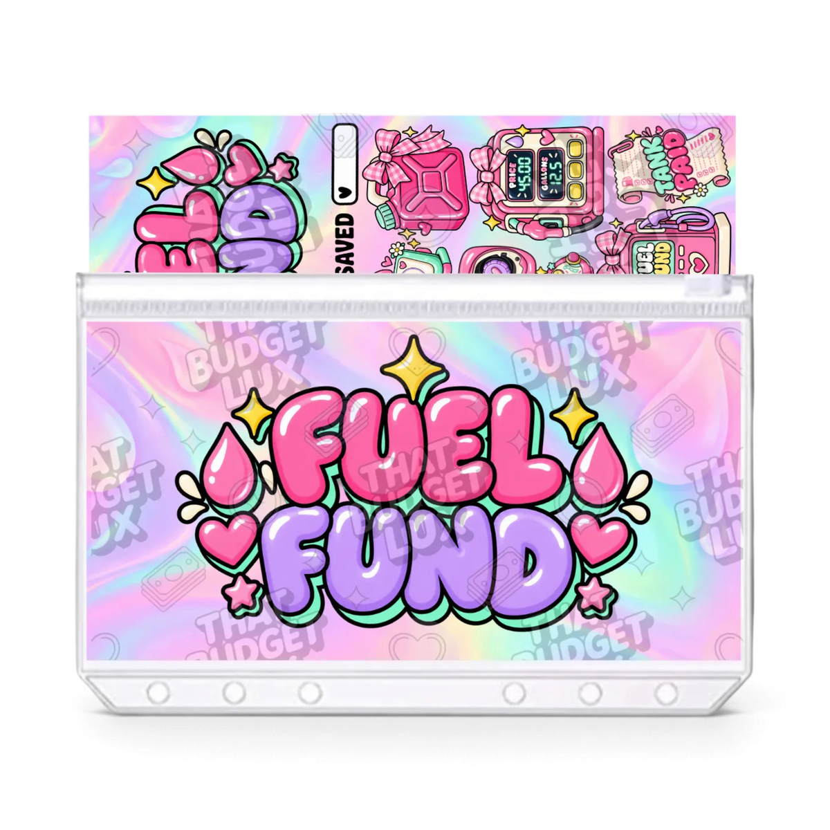 Fuel Fund Savings Challenge | A6 Tracker, Cash Envelope & Insert Set