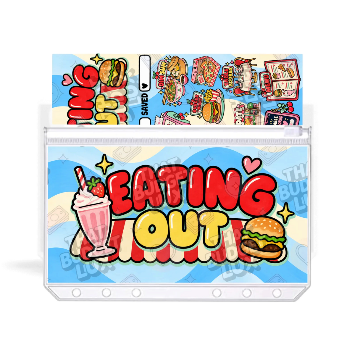 Eating Out Savings Challenge | A6 Tracker, Cash Envelope & Insert Set