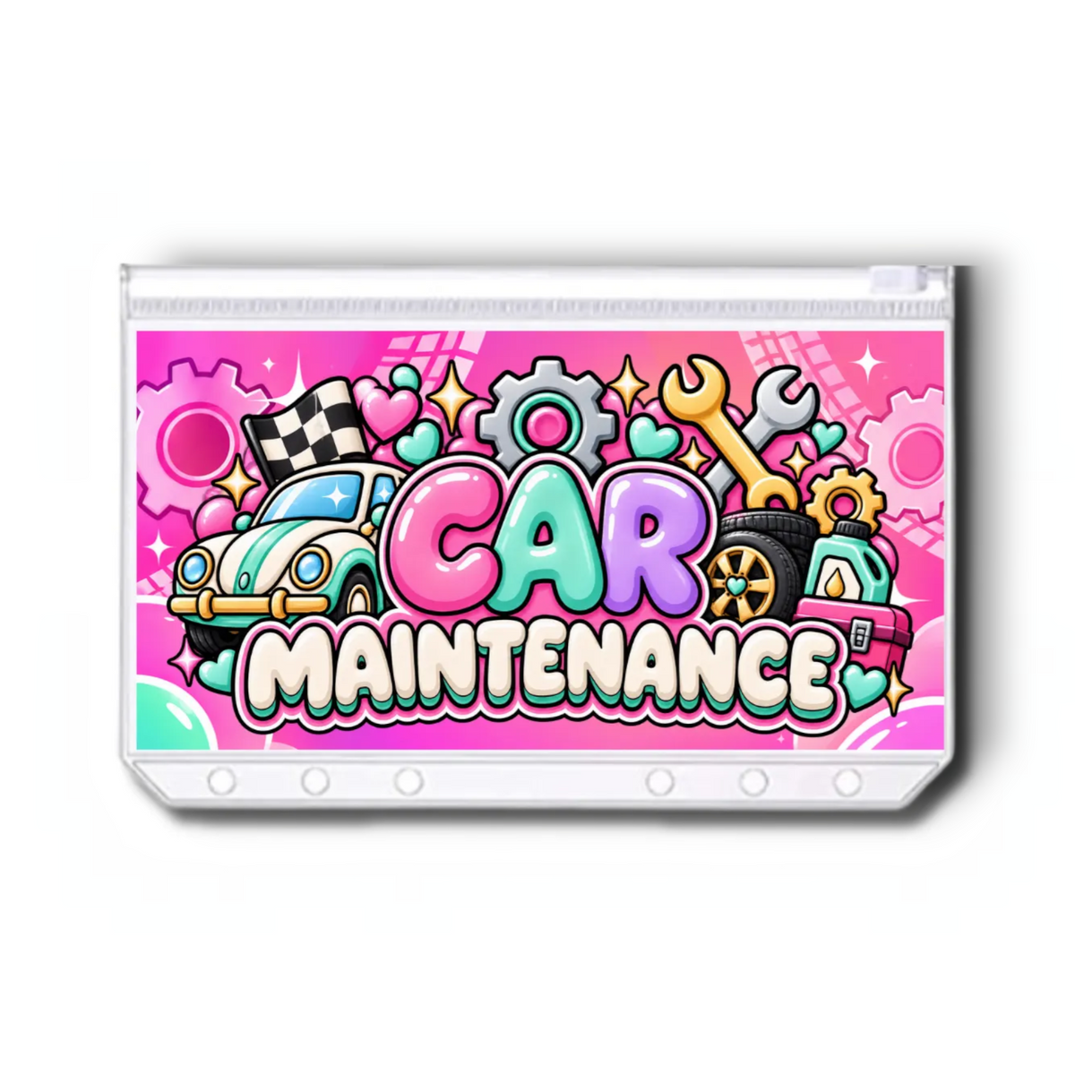 Car Maintenance Savings Challenge | A6 Tracker, Cash Envelope & Insert Set
