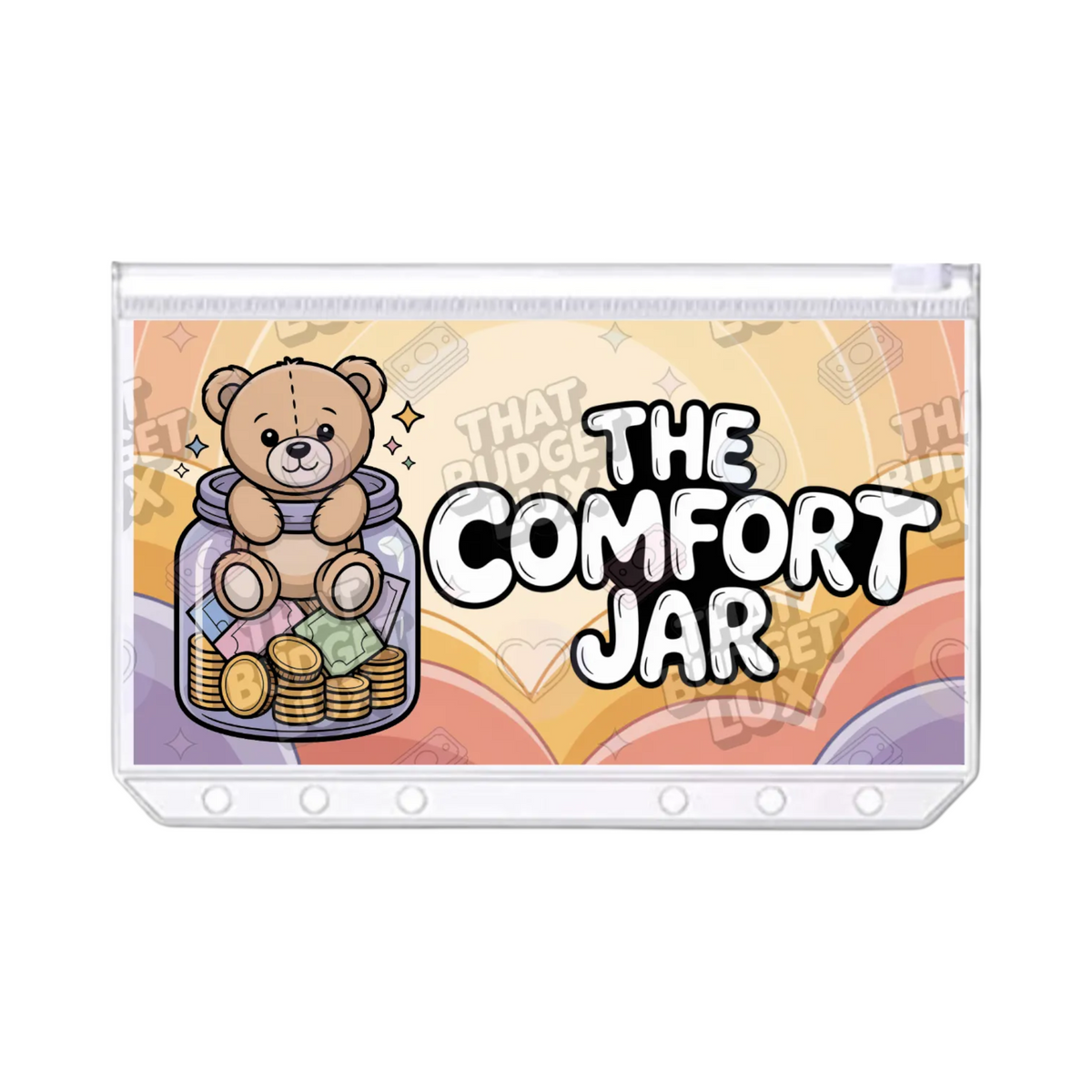 The Comfort Jar Savings Challenge | A6 Tracker, Cash Envelope & Insert Set