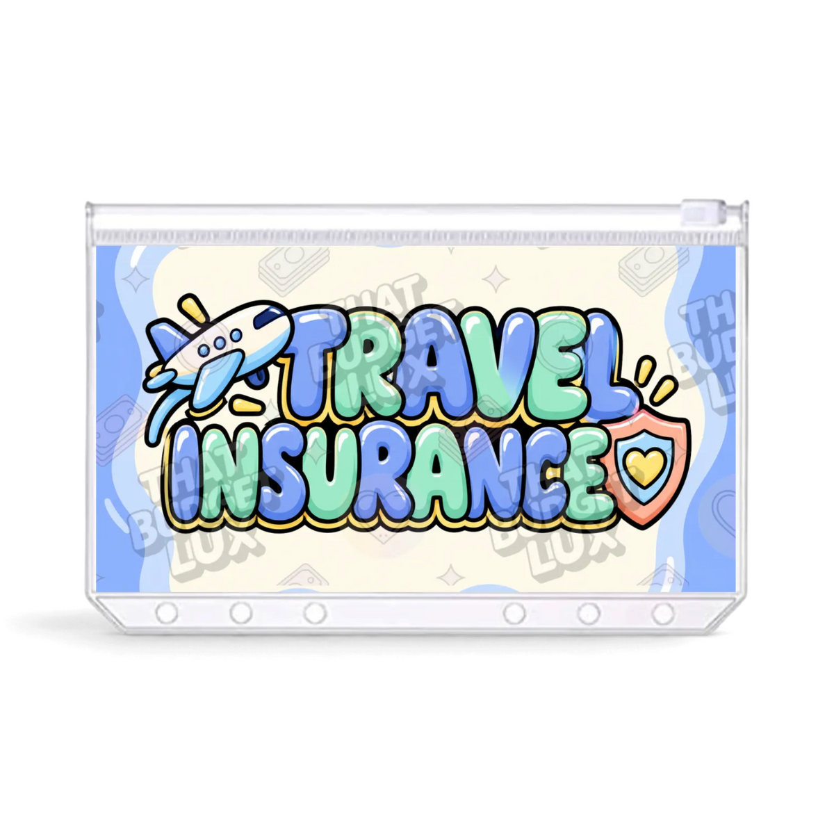 Travel Insurance Savings Challenge | A6 Tracker, Cash Envelope & Insert Set