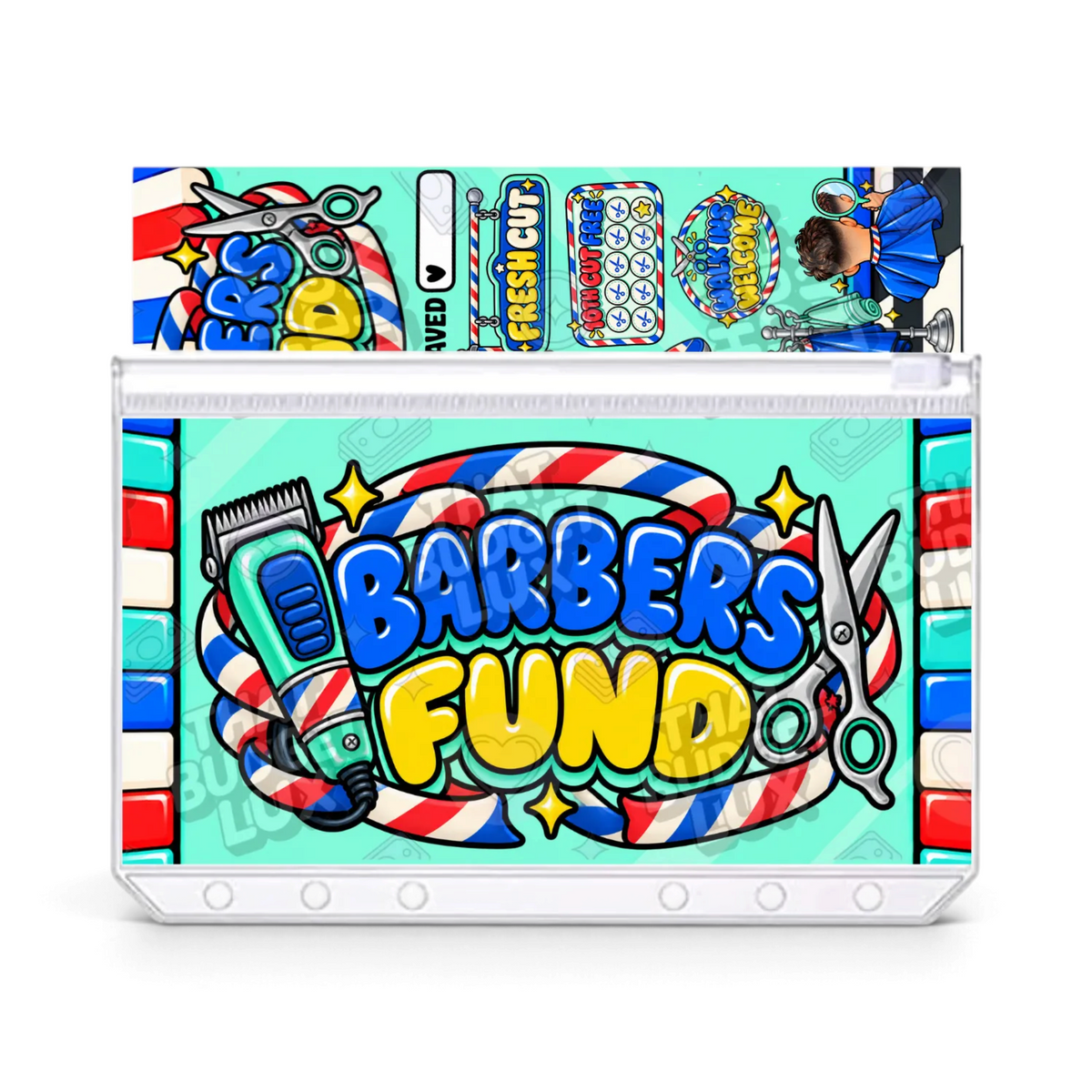 Barbers Fund Savings Challenge | A6 Tracker, Cash Envelope & Insert Set
