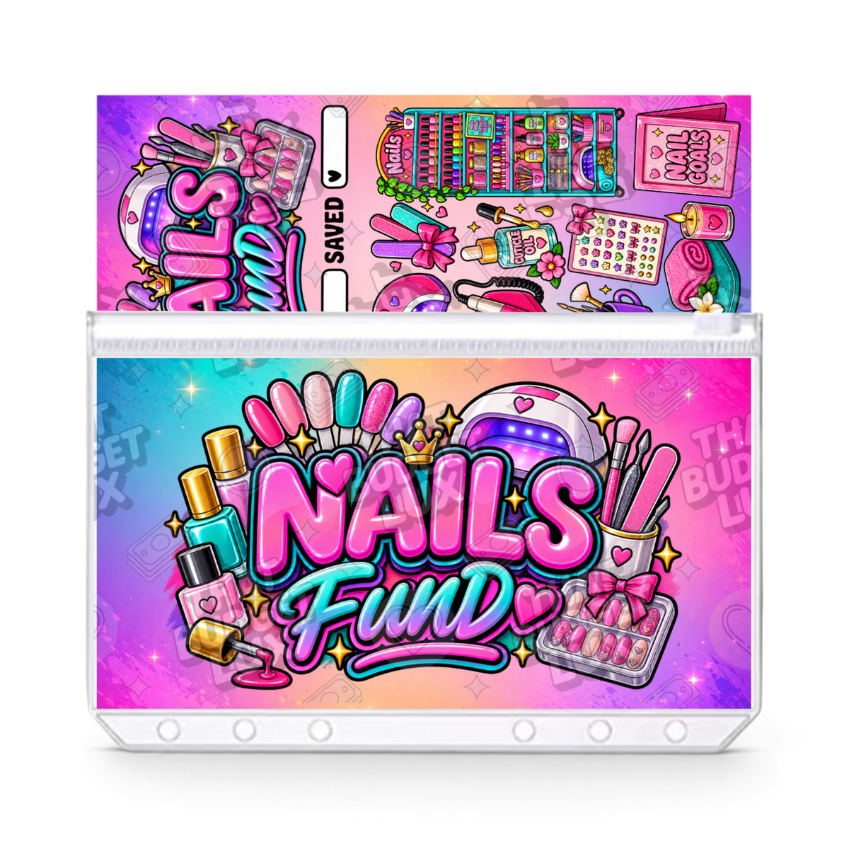 Nails Fund A6 insert set with matching cash envelope