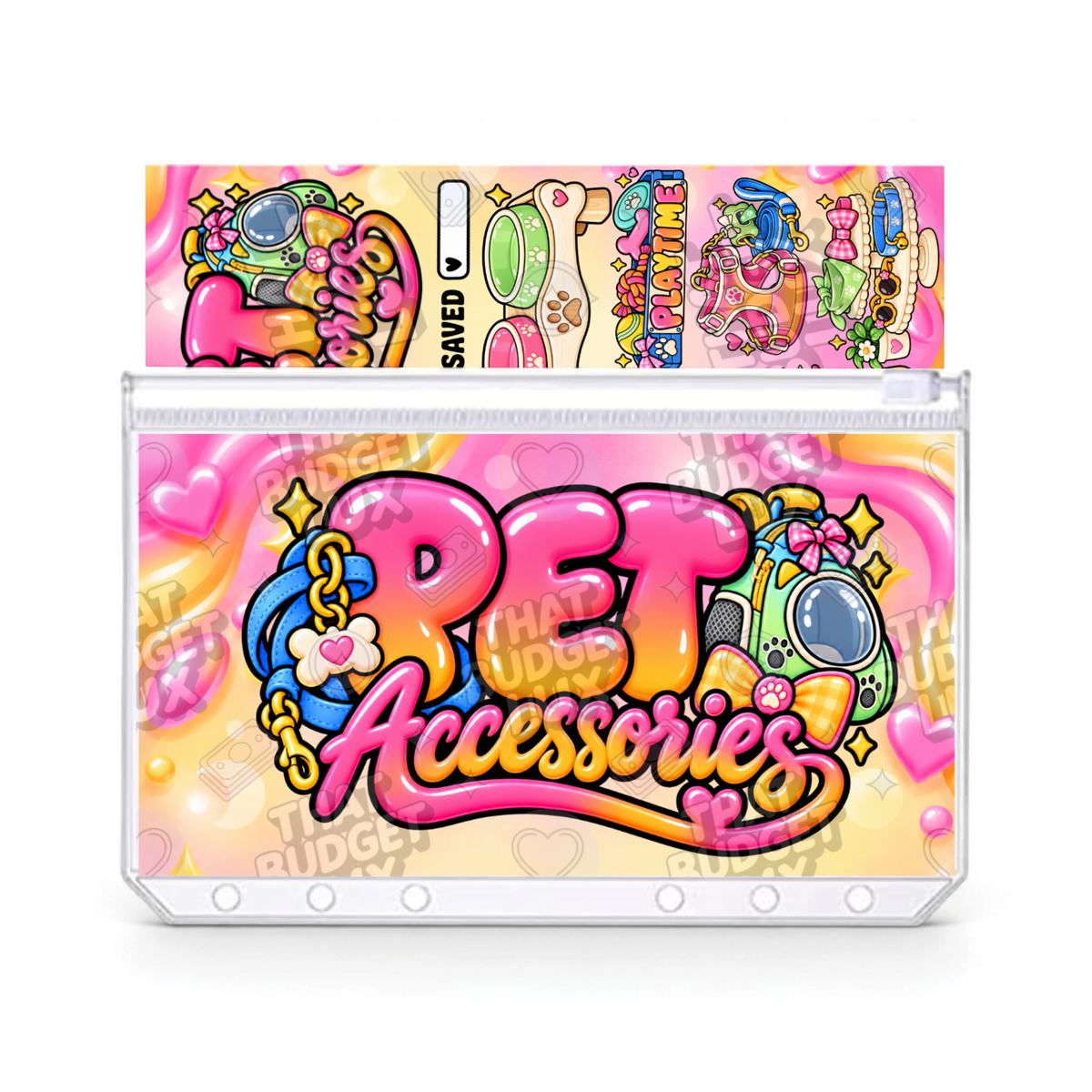 Pet Accessories Savings Challenge | A6 Tracker, Cash Envelope & Insert Set