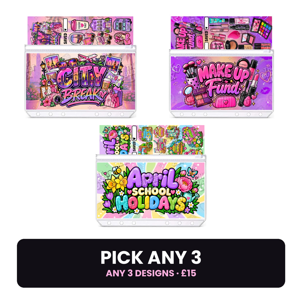 Pick Any 3 | Build Your Bundle | A6 Cash Stuffing