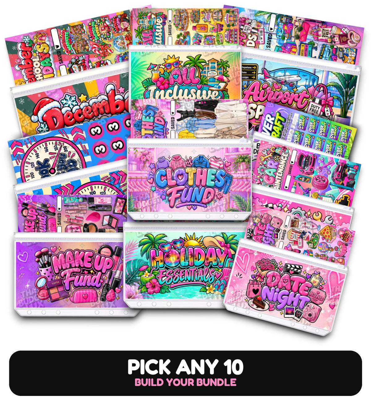 Pick Any 10 | Build Your Bundle | A6 Cash Stuffing