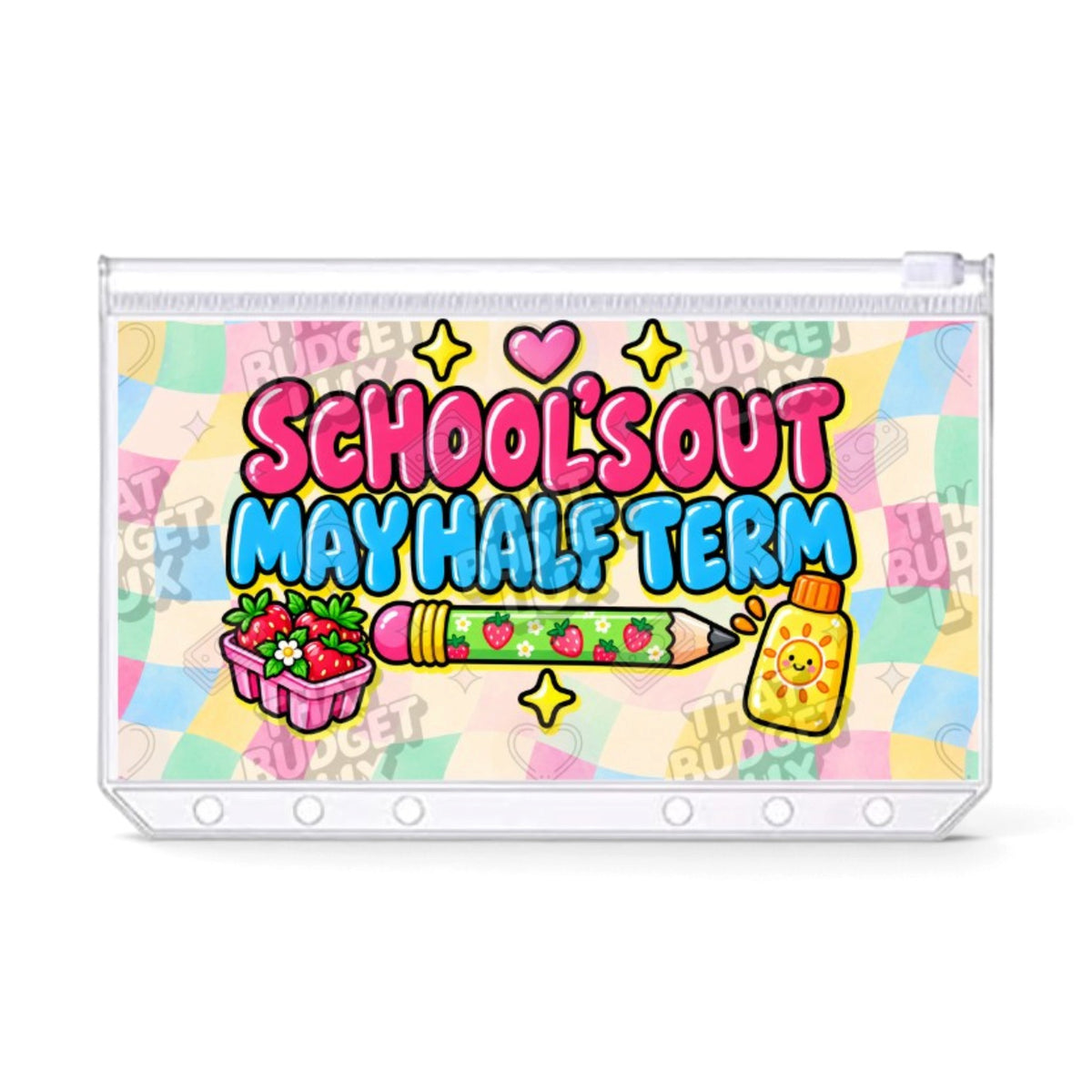 UK School Holiday Savings Challenge | May Half Term | A6 Tracker, Cash Envelope & Insert Set