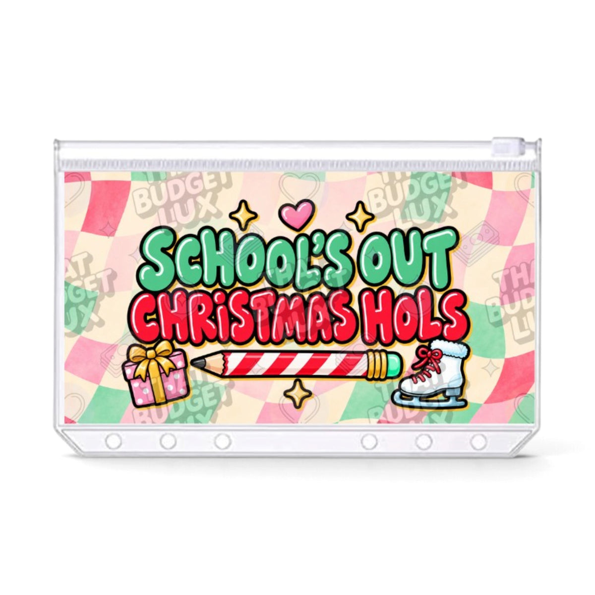 UK School Holiday Savings Challenge | Christmas December | A6 Tracker, Cash Envelope & Insert Set
