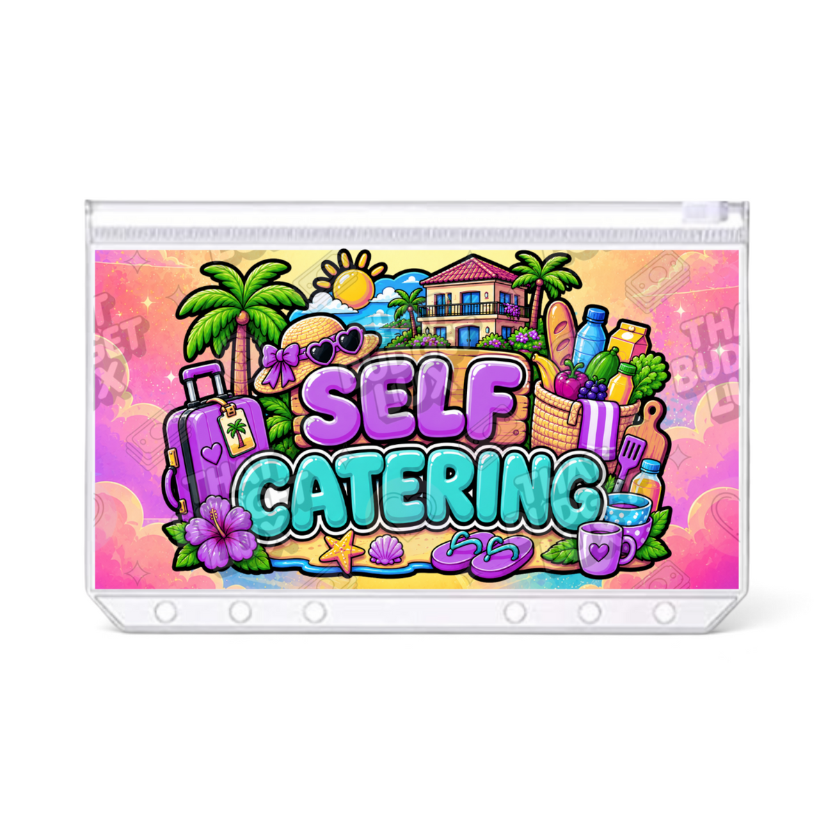 Self Catering A6 laminated cash envelope
