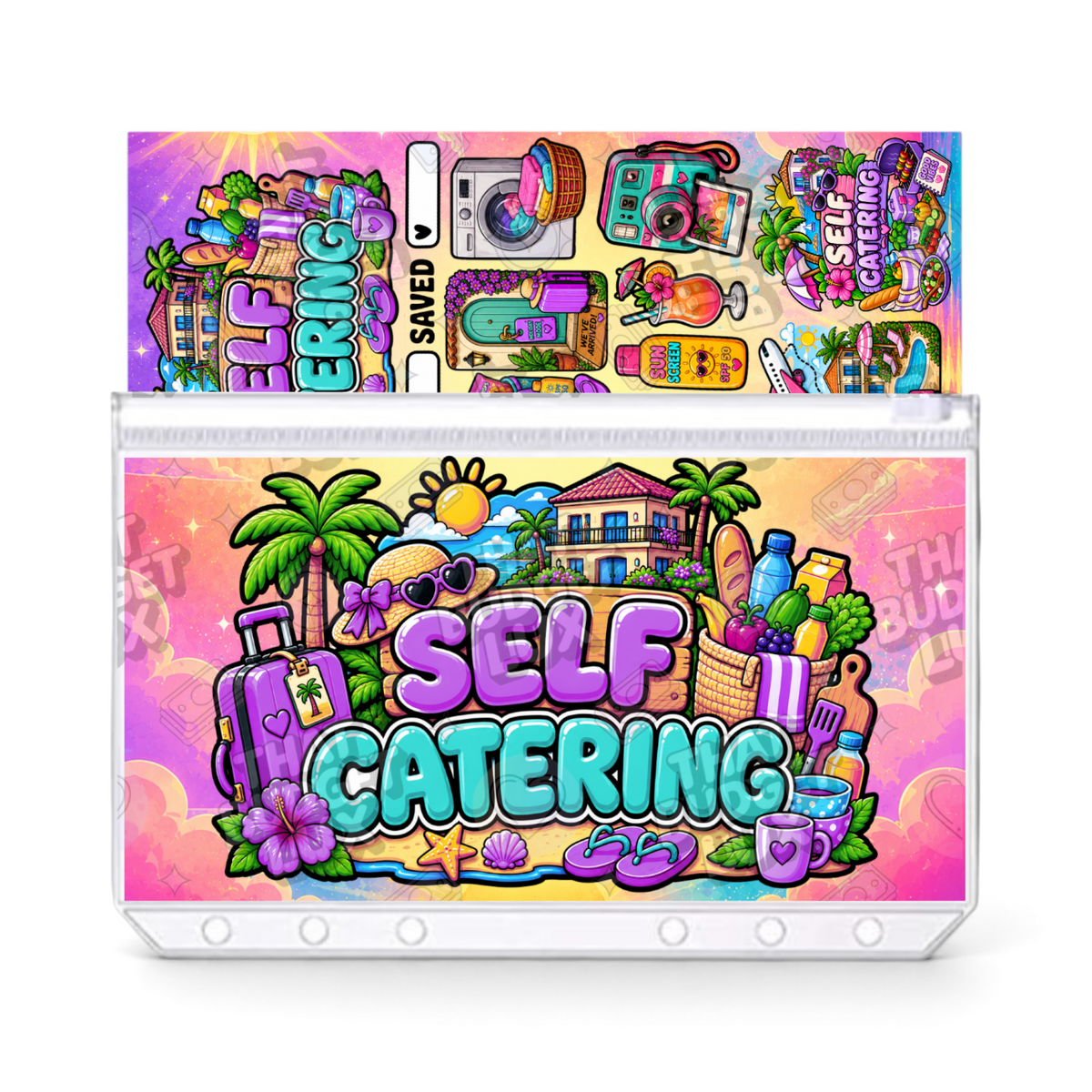 Self Catering A6 insert set with matching cash envelope